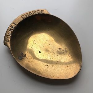 Vintage Brass Pocket Change Catch All